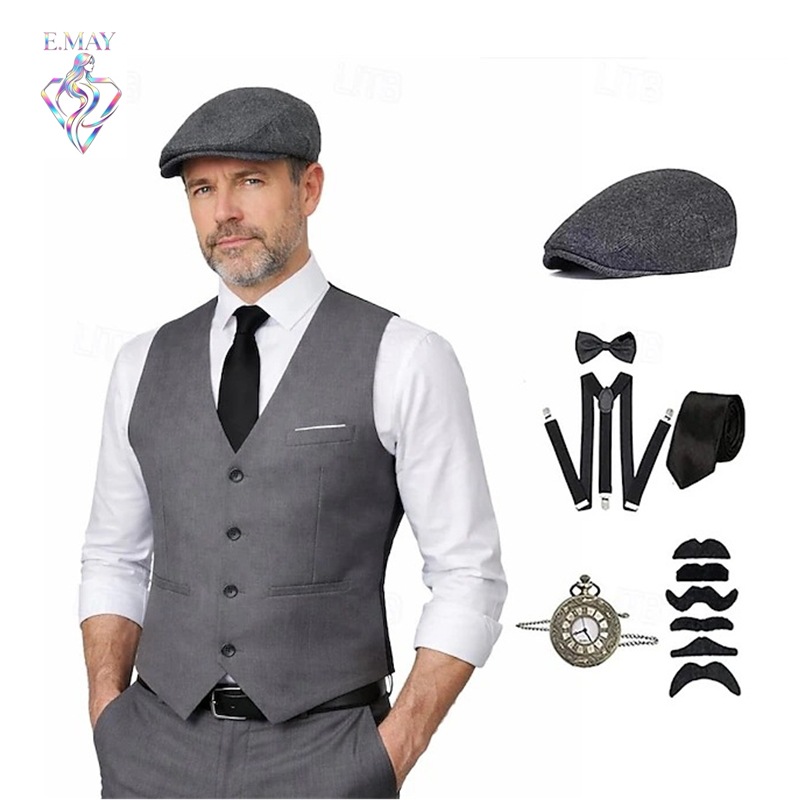 Men'S Accessories In The 1920S - plus size Men 1920s Roaring Gatsby