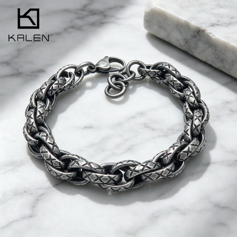X Men Accessories - Kalen 11mm Heavy Textured Cuban Chain