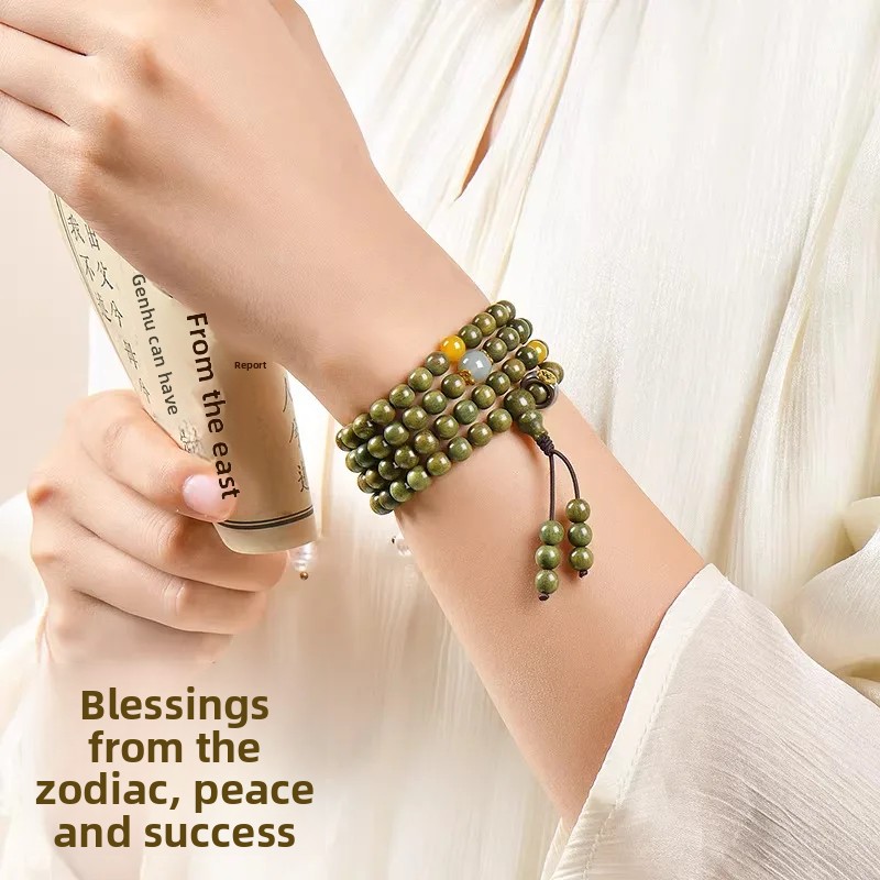2026 Green Sandalwood 108 Bead - Men Accessories For Wrist ulasan dan harga