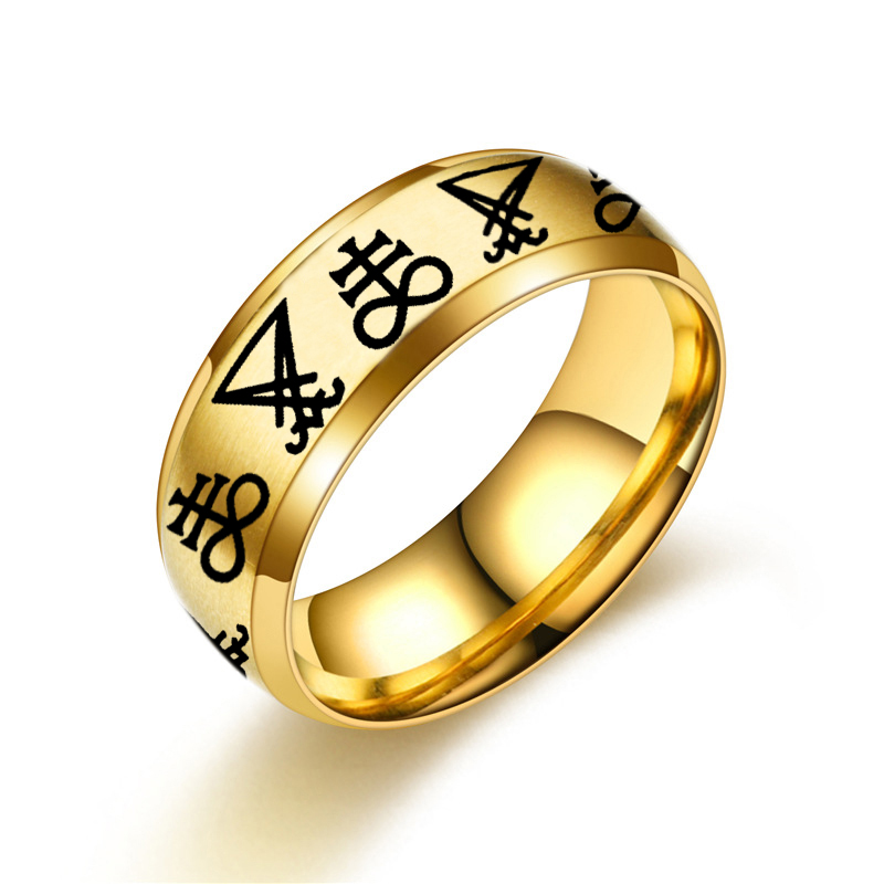 Vintage Gothic Lucifer Seal of - Signet Ring Men ulasan dan harga