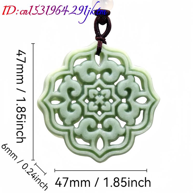 Natural Real Jade Flower Penda - Men Accessories Usa ulasan dan harga