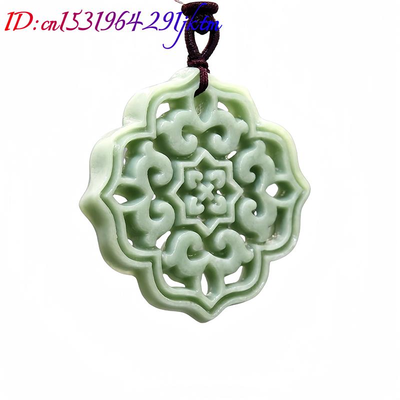 Natural Real Jade Flower Penda - Men Accessories Usa ulasan dan harga