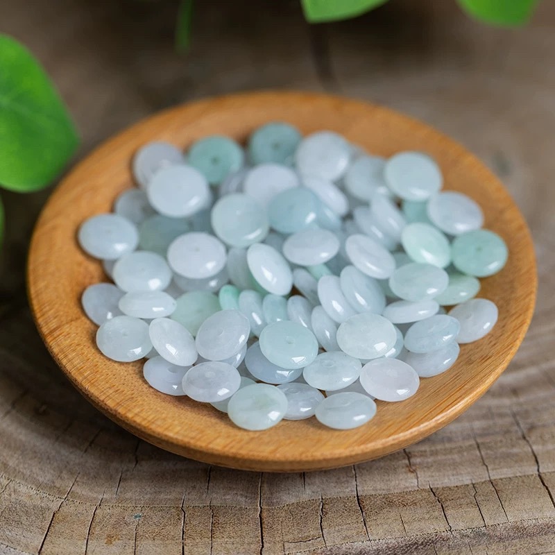 10pcs Natural Emerald White Ja - Men Accessories Usa ulasan dan harga
