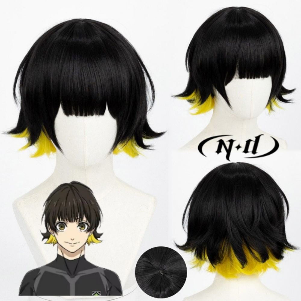 ND Cosplay Wigs BLUE Anime LOC - Men'S Yellow Accessories ulasan dan harga