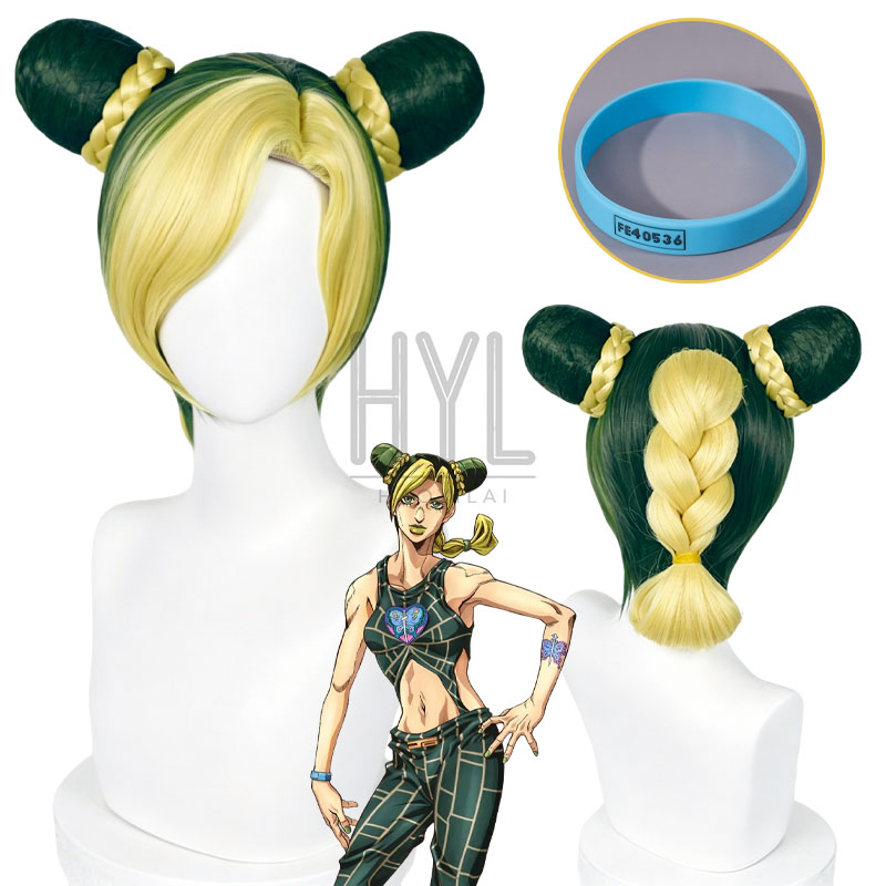 Anime JOJO Jolyne Cujoh Cospla - Men'S Yellow Accessories ulasan dan harga