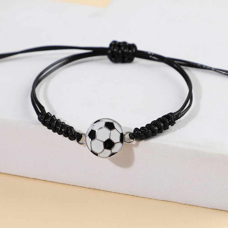 5/10Pcs Hand Woven Football Br - Men Accessories For Wrist ulasan dan harga