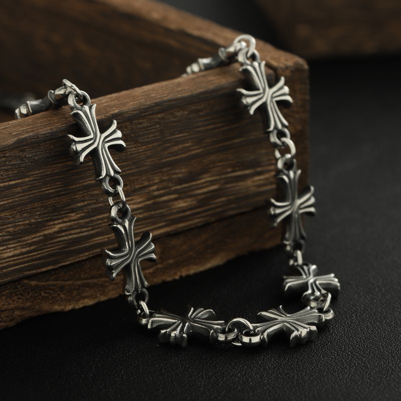 Punk Chain With Cross Necklace - Men'S Accessories Premium ulasan dan harga