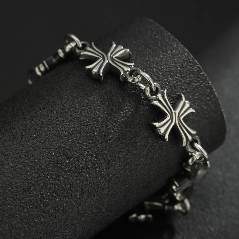 Punk Chain With Cross Necklace - Men'S Accessories Premium ulasan dan harga