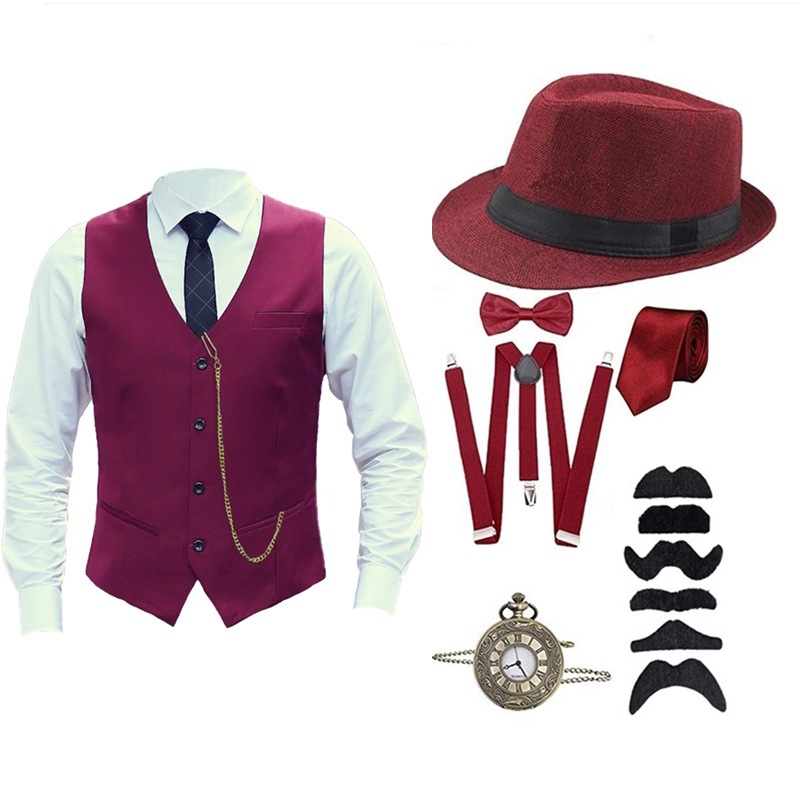 Halloween 1920s Men's Costume  - Men'S Accessories In The 1920S ulasan dan harga