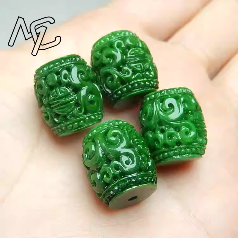 5pc Natural Green Jade Carving - Men Accessories Usa ulasan dan harga