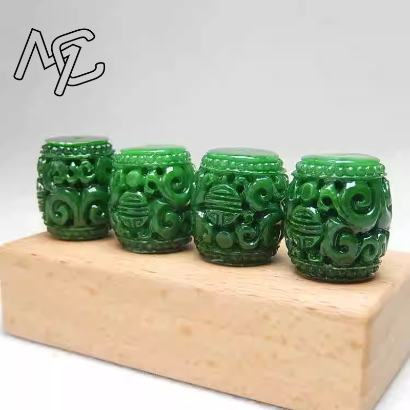 5pc Natural Green Jade Carving - Men Accessories Usa ulasan dan harga