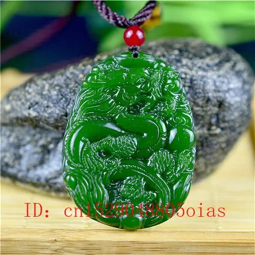 Natural Green Chinese Jade Dra - Men Accessories Usa ulasan dan harga