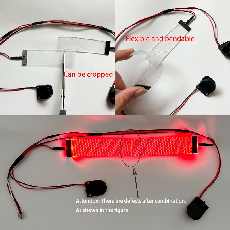 Red Flexible Bendable DIY LED  - X Men Accessories ulasan dan harga