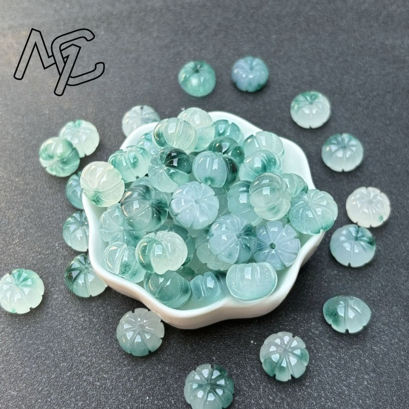 10pcs A Green Jade Pumpkin Bea - Men Accessories Usa ulasan dan harga