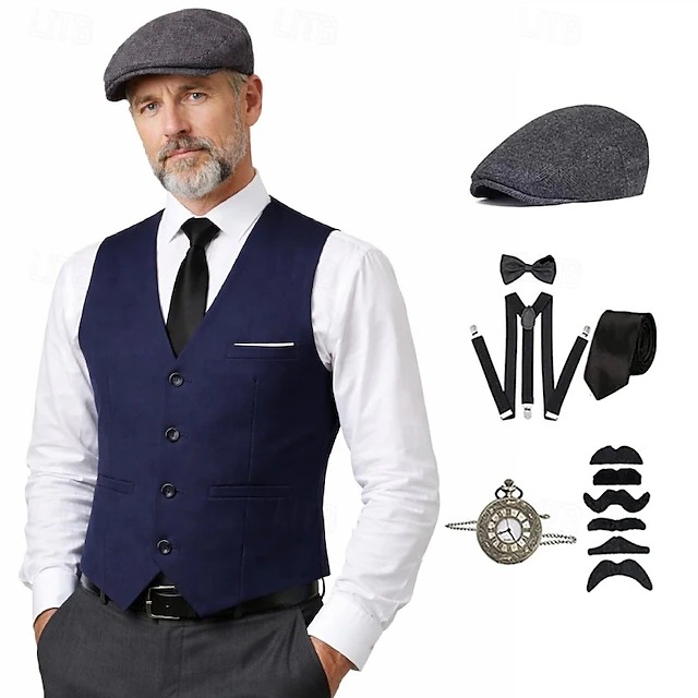 plus size Men 1920s Roaring Ga - Men'S Accessories In The 1920S ulasan dan harga