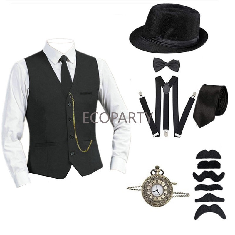 1920s Mens Great Gatsby Gangst - Men'S Accessories In The 1920S ulasan dan harga