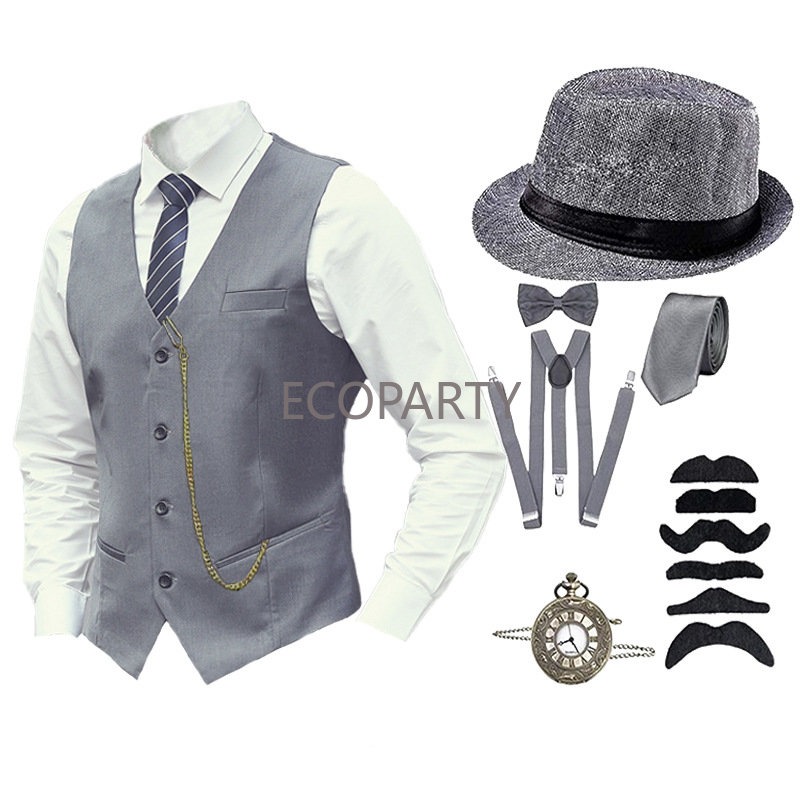 1920s Mens Great Gatsby Gangst - Men'S Accessories In The 1920S ulasan dan harga