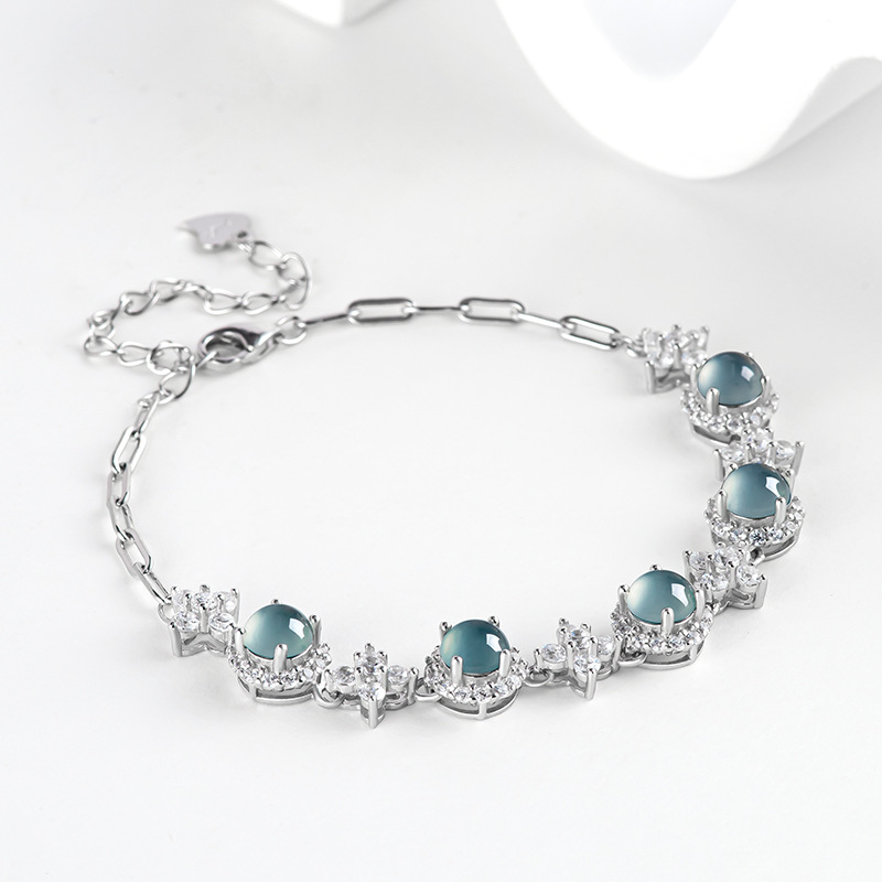 Blue Myanmar Jadeite Bracelet  - Men Accessories Usa ulasan dan harga