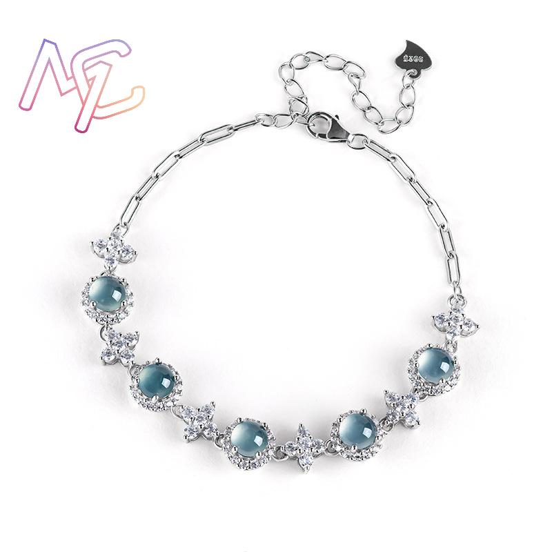Blue Myanmar Jadeite Bracelet  - Men Accessories Usa ulasan dan harga