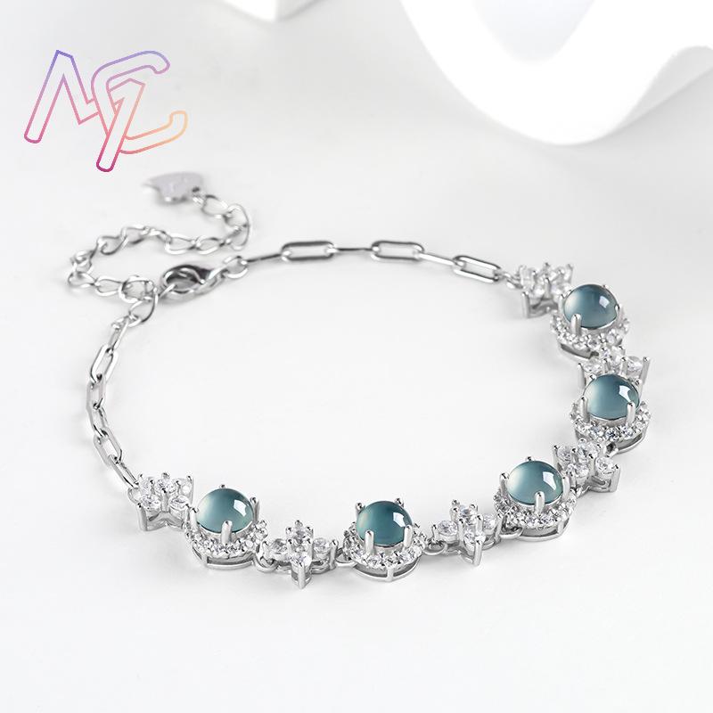 Blue Myanmar Jadeite Bracelet  - Men Accessories Usa ulasan dan harga