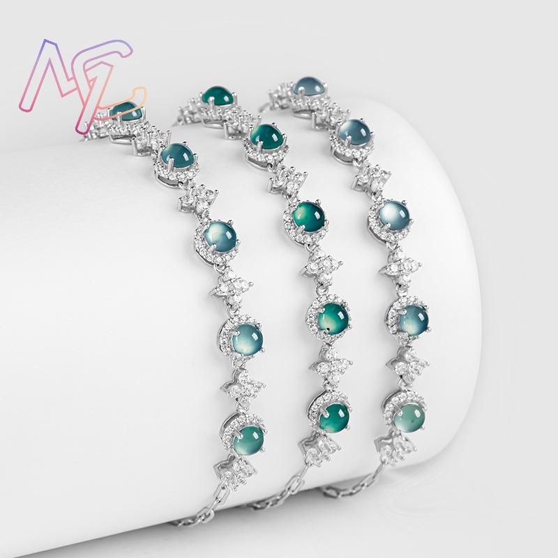 Blue Myanmar Jadeite Bracelet  - Men Accessories Usa ulasan dan harga