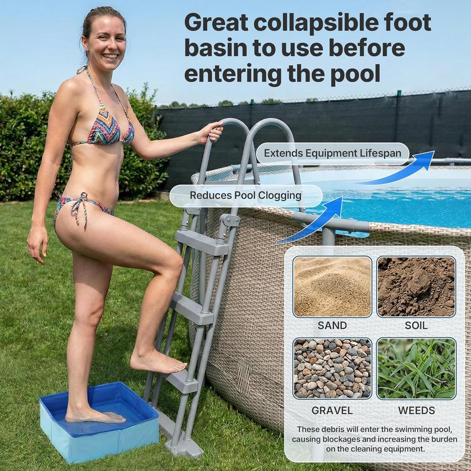 1Pc Portable Folding Foot Bath - X Men Accessories ulasan dan harga