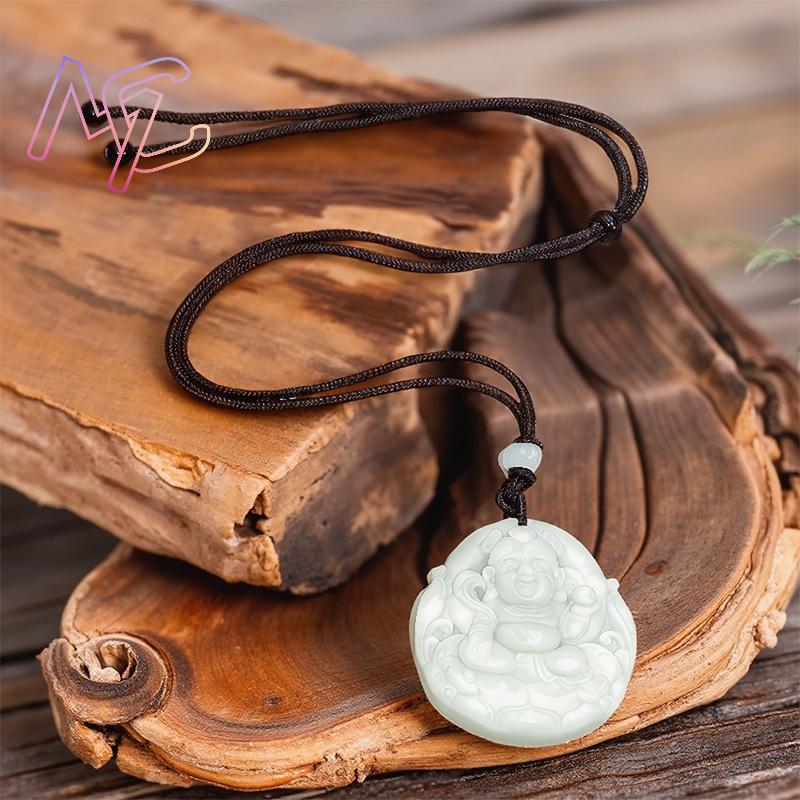 Green Real Jade Nezha Pendant  - Men Accessories Usa ulasan dan harga