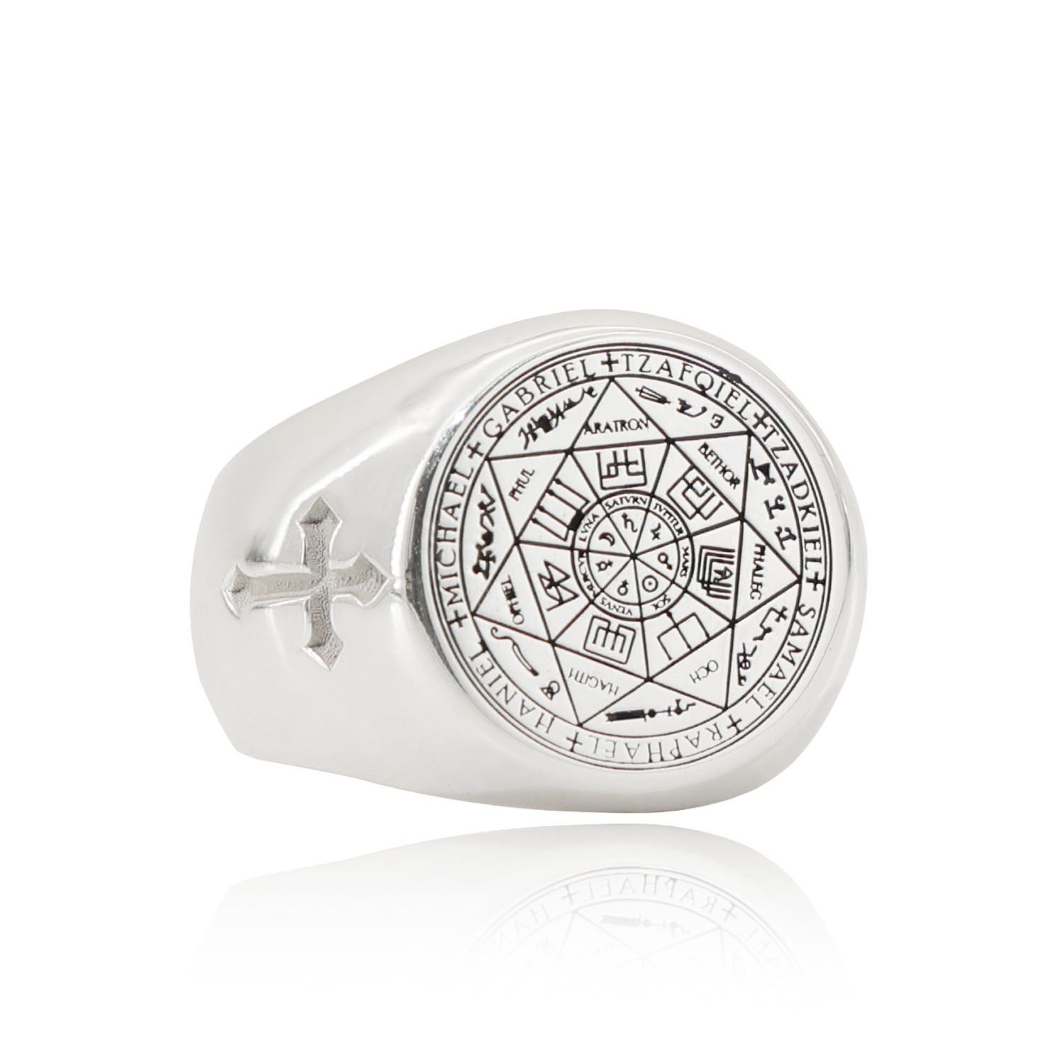20mm Solid Signet Ring 925 Sil - Signet Ring Men ulasan dan harga