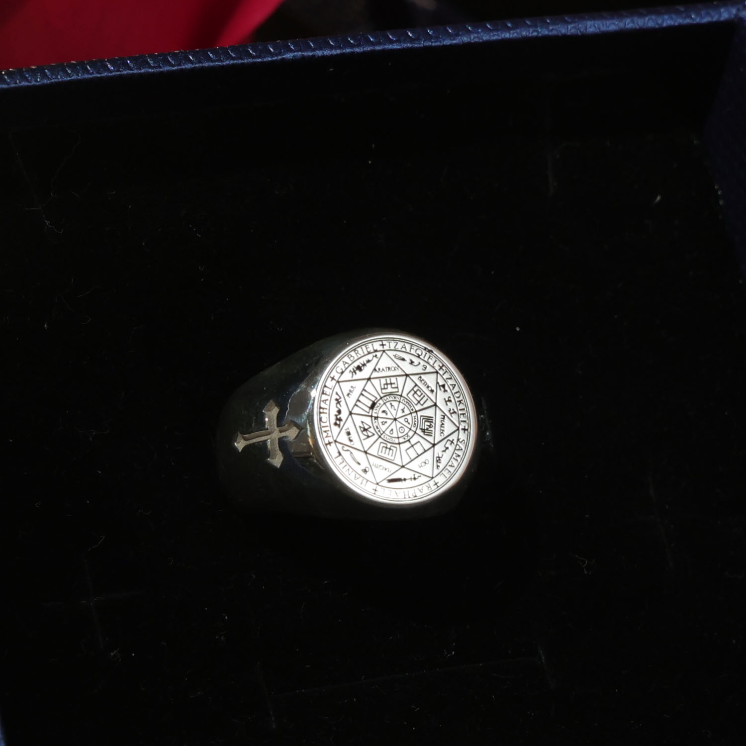 20mm Solid Signet Ring 925 Sil - Signet Ring Men ulasan dan harga