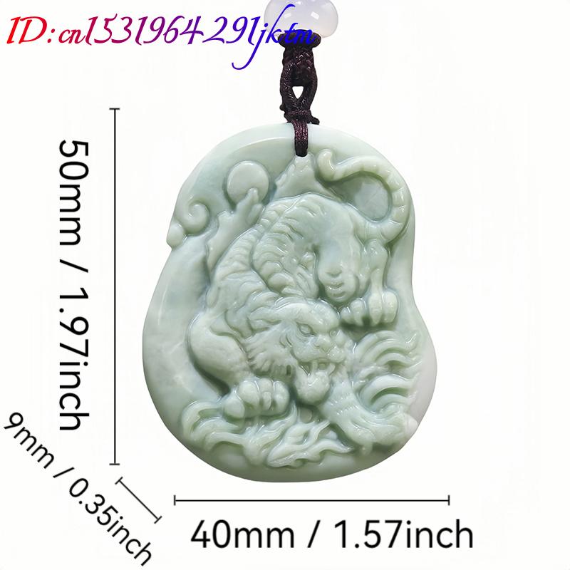 Green Natural Real Jade Tiger  - Men Accessories Usa ulasan dan harga