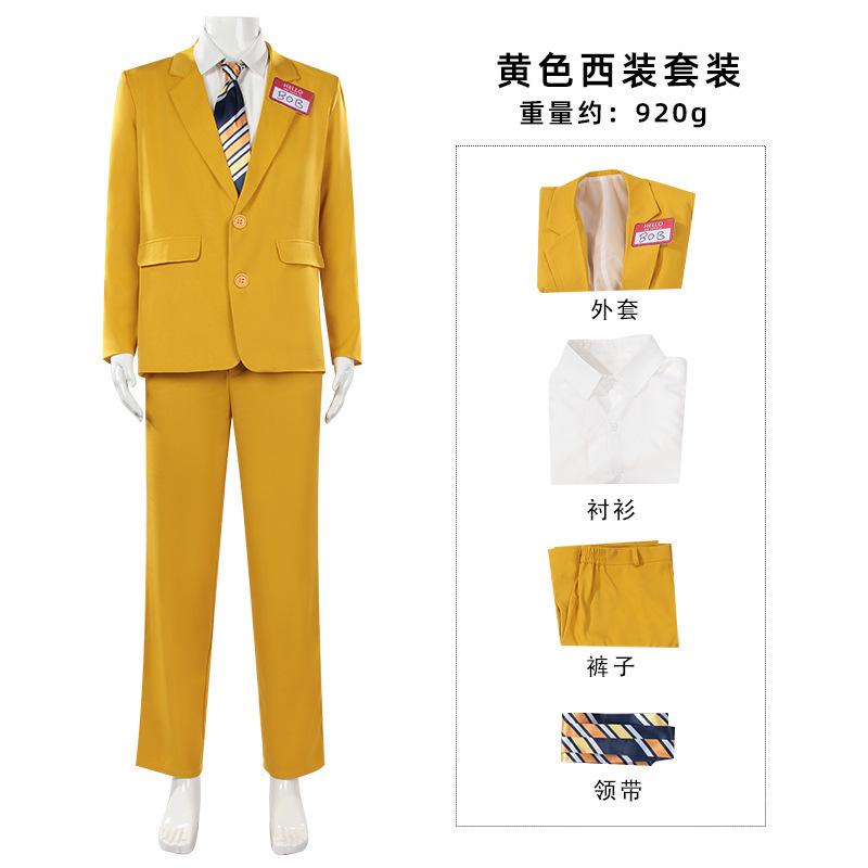 Men Horror Theme Yellow Suit S - Men'S Yellow Accessories ulasan dan harga