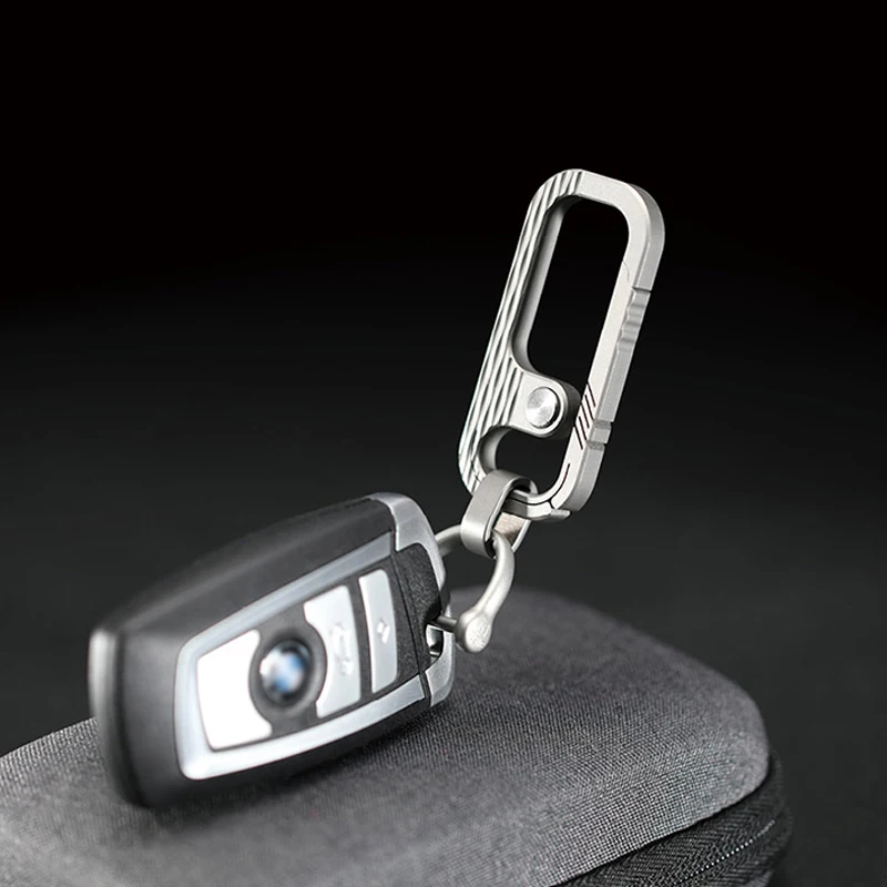 Luxury Titanium Car Key Chain  - Men'S Accessories Premium ulasan dan harga