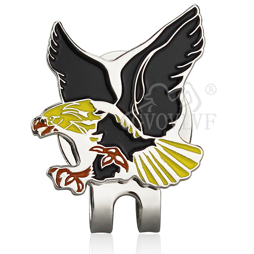 1pc Yellow Eagle Golf Hat Clip - Men'S Yellow Accessories ulasan dan harga