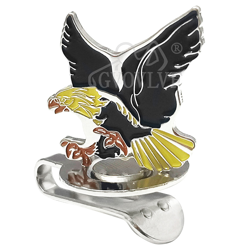 1pc Yellow Eagle Golf Hat Clip - Men'S Yellow Accessories ulasan dan harga