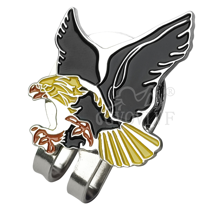 1pc Yellow Eagle Golf Hat Clip - Men'S Yellow Accessories ulasan dan harga