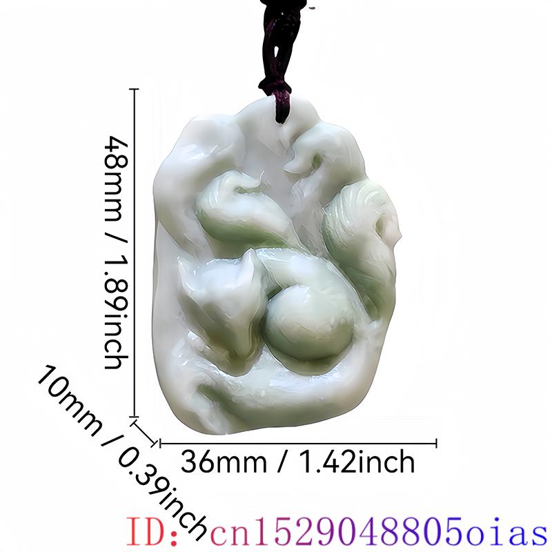 Natural Real Jade Fox Pendant  - Men Accessories Usa ulasan dan harga